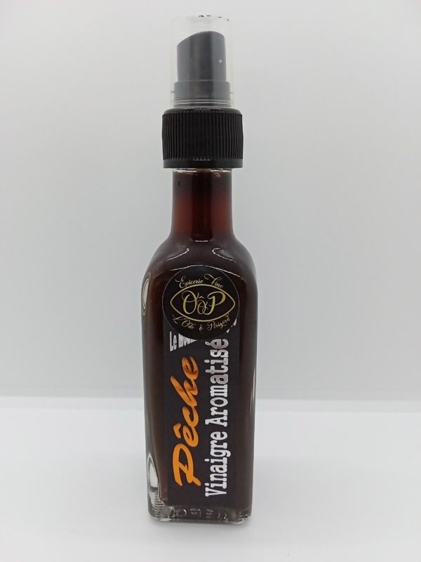 Vinaigre de vin à la pêche en spray 100ml.