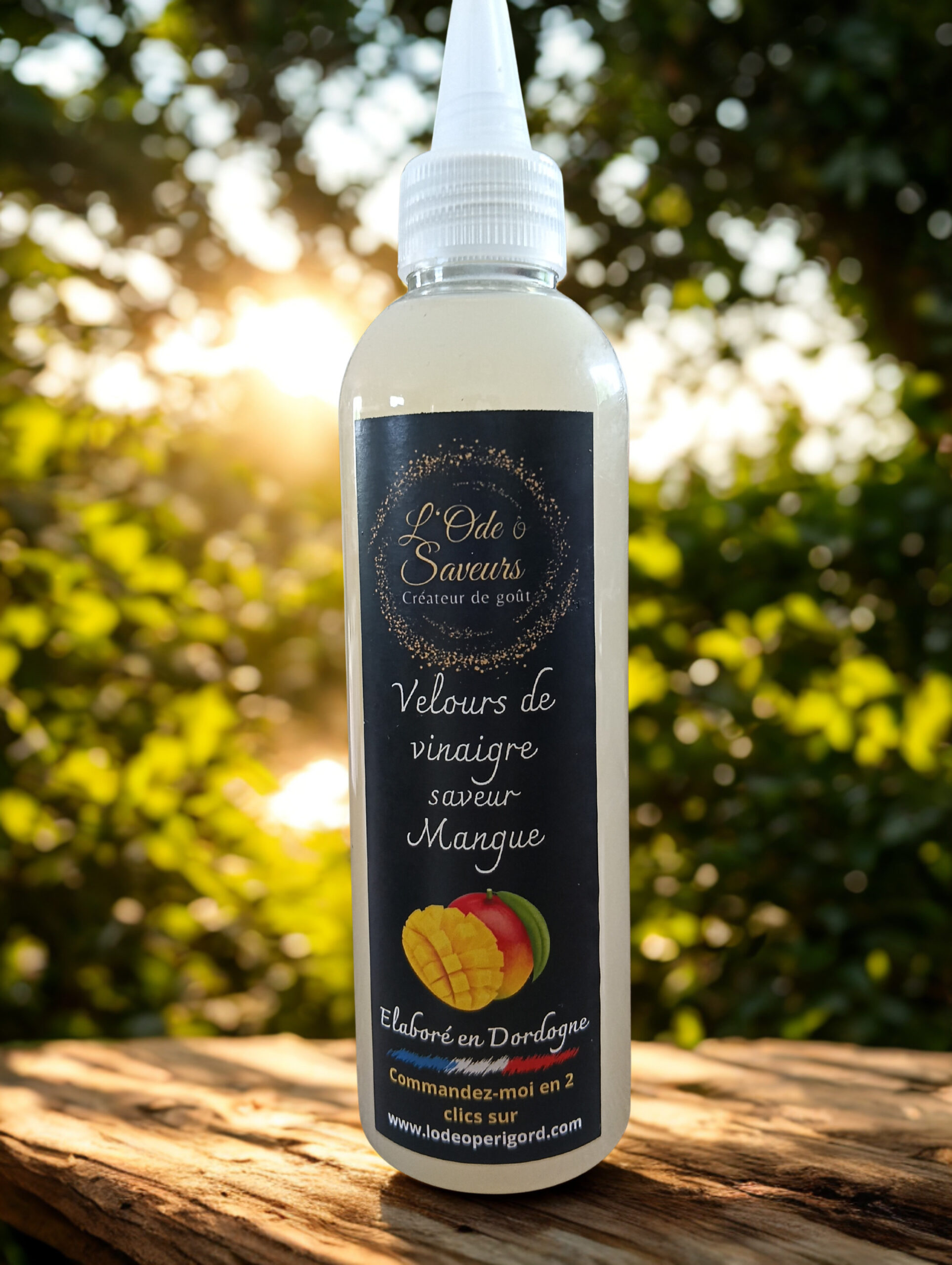 Velours de vinaigre de vin saveur Mangue 20cl.