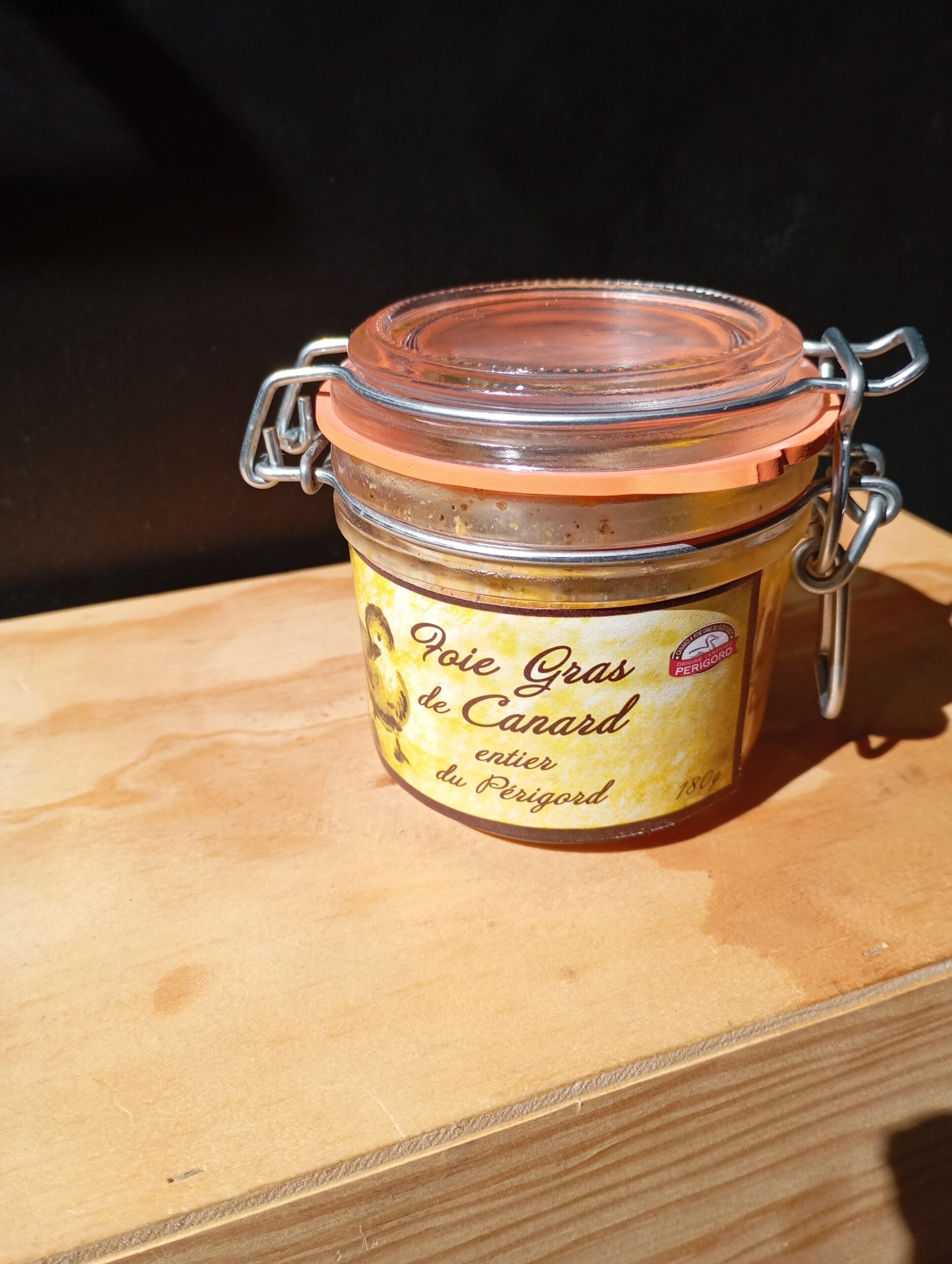 Foie Gras de Canard entier du Périgord 180g.