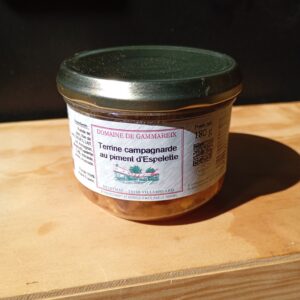 Terrine de campagne au piment d'Espelette 180g.